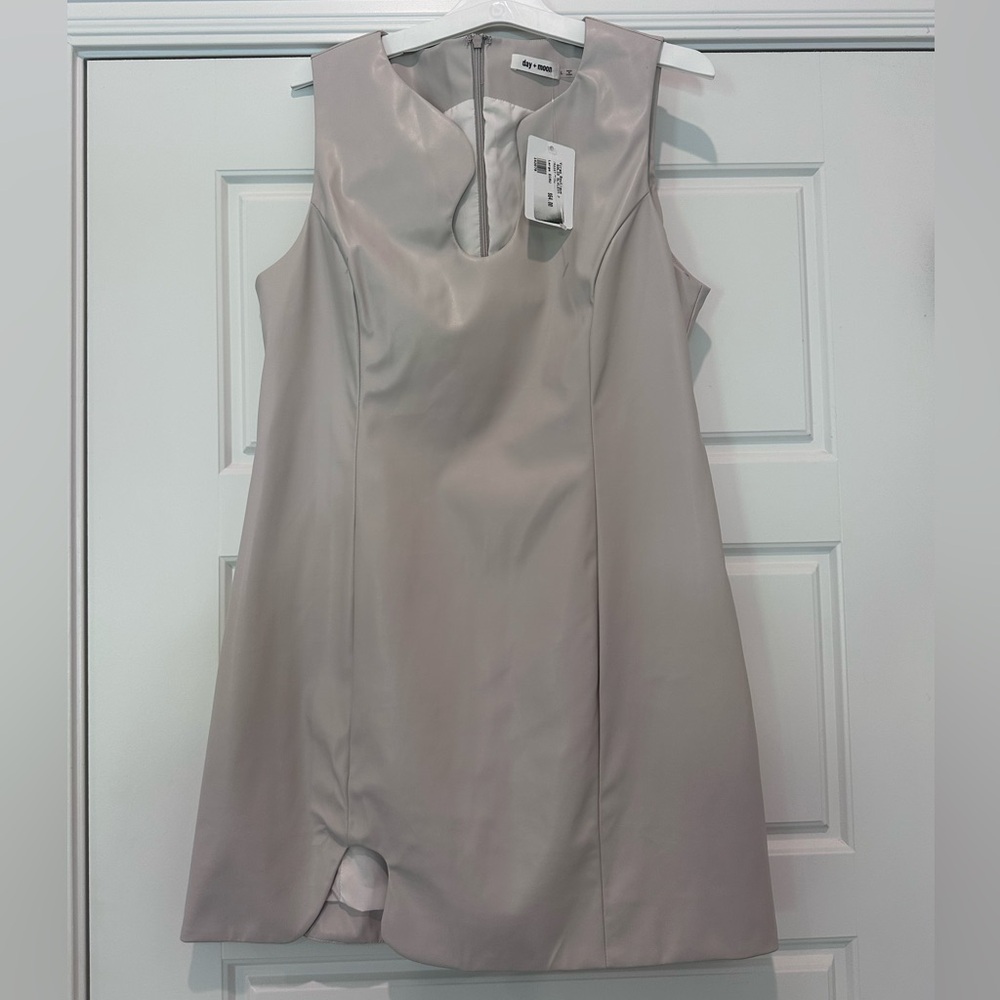 Day + Moon Leather Mini Dress